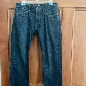 Men’s JCrew 484 Slim Dark Wash Blue Denim Jeans 32/32
